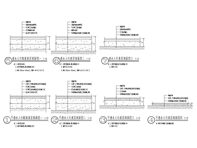 人行道基层做法节点 施工图