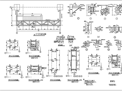 操作钢平台结构 施工图