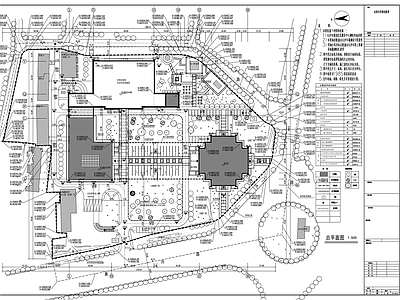 简欧风格多层少年宫建筑 施工图