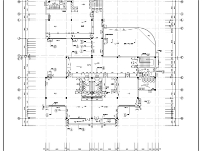 现代住宅小区住宅楼群配套幼儿园建筑 施工图