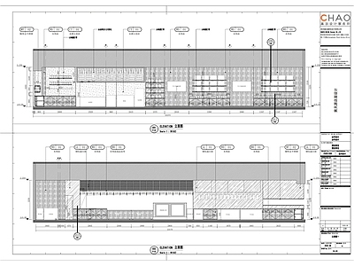 550平超市店铺设计立图 施工图