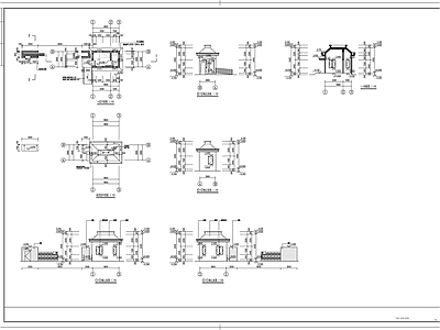 幼儿园门卫值班室建施图 施工图