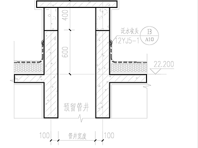 管道井出屋面详图 施工图 建筑通用节点