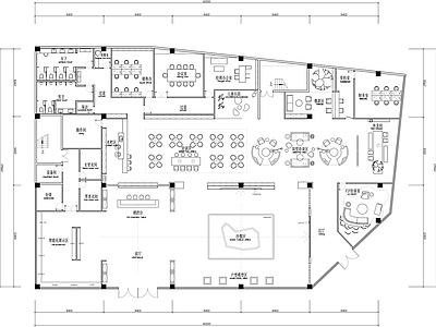 传统售楼中心平面图 施工图