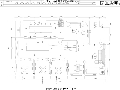 窗帘布艺墙布墙纸展厅 施工图