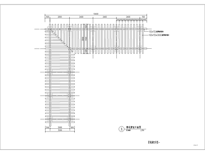 双臂木廊架 施工图