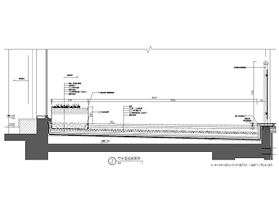 空中花园铺装大样及剖面节点 施工图