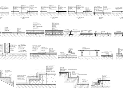 多种地面节点图 施工图