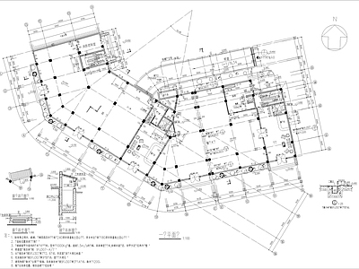 长50米 宽24 5米 1 7层旅社建 施工图