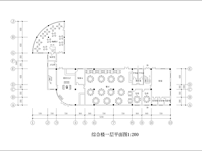 长52 2米 宽31 8米 3层渡假村综合楼宾馆建筑设计方案图 施工图