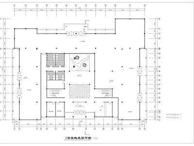 长53 2米 宽41 1米 3层5835 5平米民居式客栈方案设计图 施工图