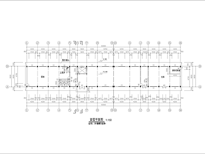 长60米 宽8米 5层宾馆建筑 施工图