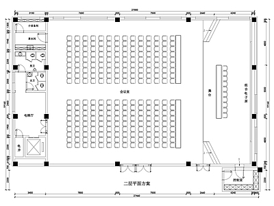 1000平领导休息室兼会议室室内 施工图