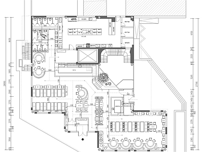 寿司店室内 施工图 日韩料理店