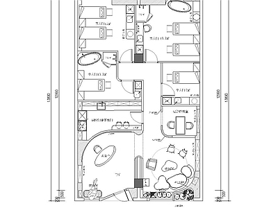 美容院室内 施工图