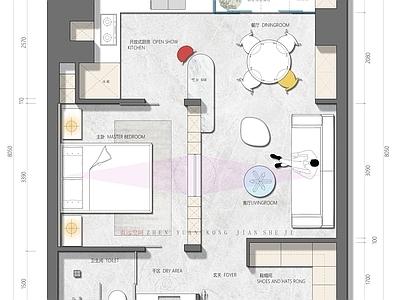 公寓设计彩平图