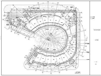 三层钢结构幕墙立面市级幼儿园建筑 施工图