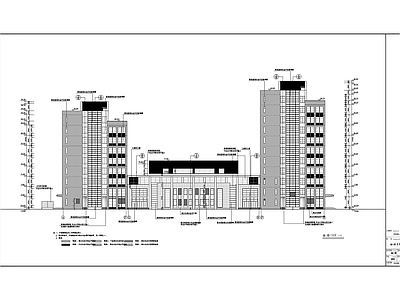 十二层研修大厦建筑 施工图