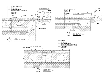 标准橡胶安全垫节点 施工图