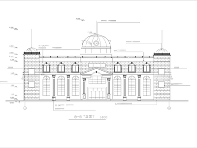 渡假村欧式宾馆建筑 施工图