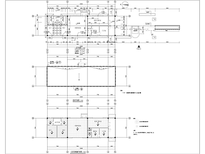 现代门卫室大门岗亭建筑 施工图