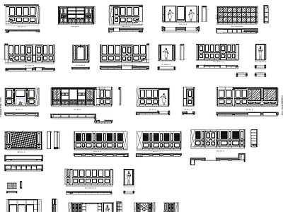 墙体柜素材 施工图