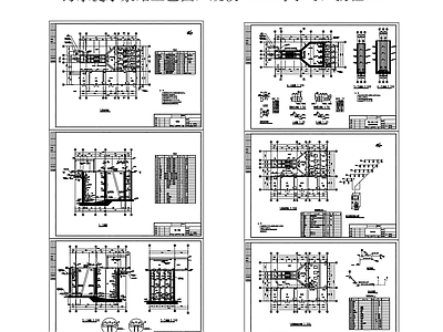 430立方污水提升泵站平面剖面工艺图 施工图