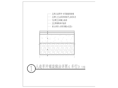 人造草坪路面 施工图