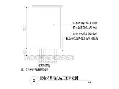 配电箱安装大样 施工图