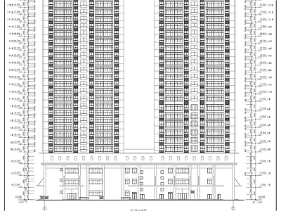 高层商业住宅楼 施工图