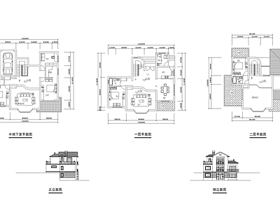 别墅15套方案 施工图