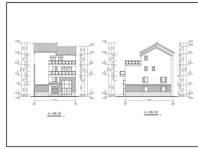 农村别墅建筑 施工图