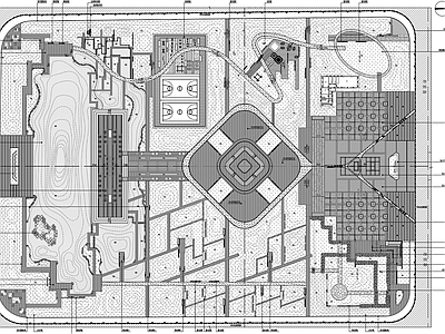 市政公园景观 济宁金乡县胡集镇 市民 施工图