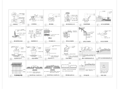 植物种植说明 种植施工做法详图 施工图