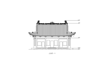 殿阁古建筑 施工图