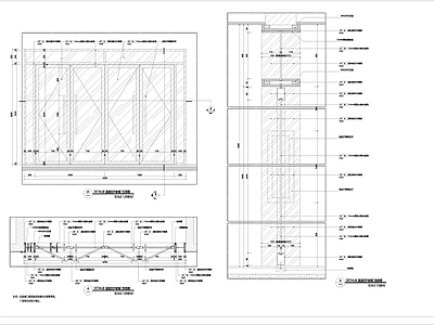 大堂入口大门大样图 施工图 通用节点