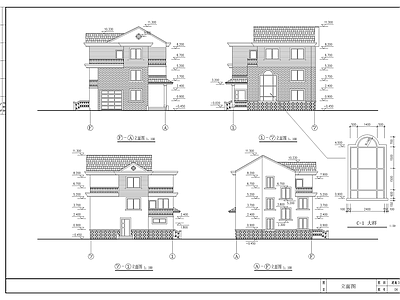 新型农村住宅建筑 施工图 自建房