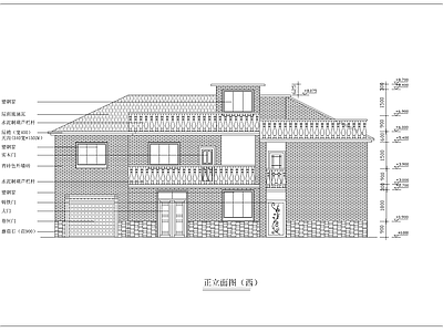 农村住宅旧房改造建筑 施工图 自建房