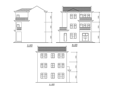 农村住宅设计方案 施工图 自建房