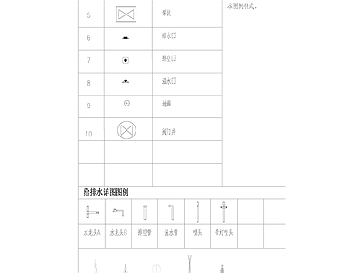 景观水电图例 施工图