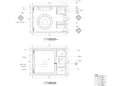 15人餐厅包厢平立 施工图