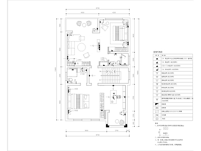 现代风私人别墅室内 施工图