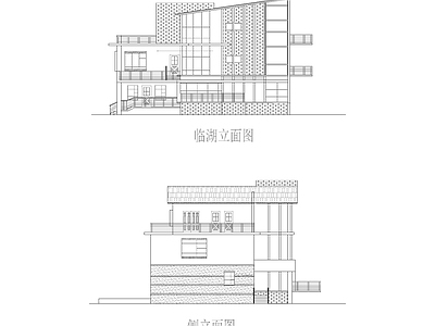 D098 三层 16 20 13 20米 效果图 施工图 平面图块