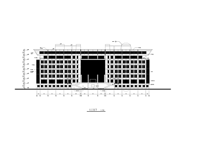 大学图书馆建筑 施工图