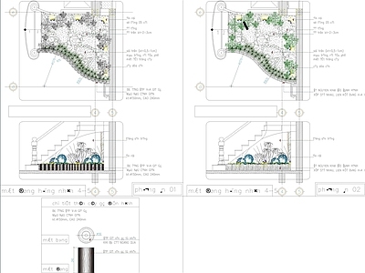 楼梯花园小景图库 施工图 景观小品