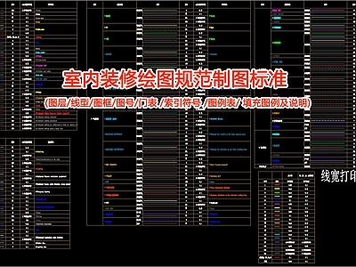 室内装修绘图规范制图标准 施工图