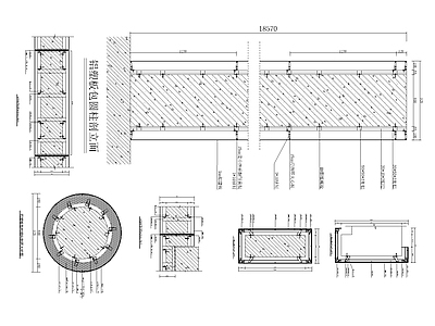 铝塑板包梁 包柱通用大样图 施工图 建筑通用节点