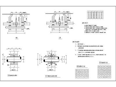 防水套管及阀门井大样图 施工图