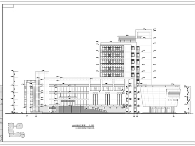 安徽大学逸夫图书馆建筑方案 施工图