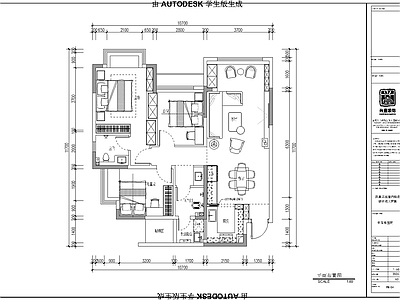 凤凰华庭平面 施工图 平层